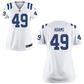Women's Indianapolis Colts Nike White Game Jersey- ADAMS#49