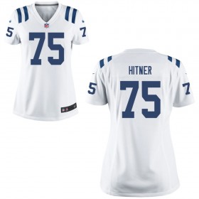 Women's Indianapolis Colts Nike White Game Jersey- HITNER#75