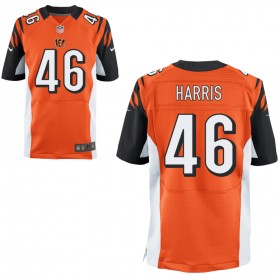 Men's Cincinnati Bengals Nike Orange Elite Jersey HARRIS#46