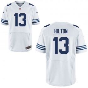 Mens Indianapolis Colts Nike White Alternate Elite Jersey HILTON#13
