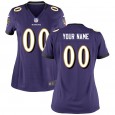 Women's Baltimore Ravens Nike Purple Customized Game Jersey