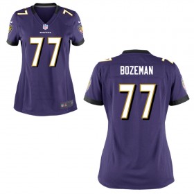 Women's Baltimore Ravens Nike Purple Game Jersey BOZEMAN#77