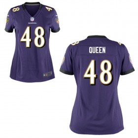 Women's Baltimore Ravens Nike Purple Game Jersey QUEEN#48