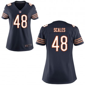 Women's Chicago Bears Nike Navy Blue Game Jersey SCALES#48