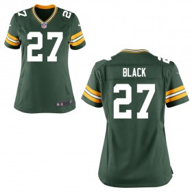Women's Green Bay Packers Nike Green Game Jersey BLACK#27