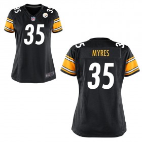 Women's Pittsburgh Steelers Nike Black Game Jersey MYRES#35