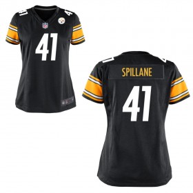 Women's Pittsburgh Steelers Nike Black Game Jersey SPILLANE#41