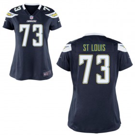 WomenÕs Los Angeles Chargers Nike Navy Blue Game Jersey ST LOUIS#73