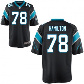 Youth Carolina Panthers Nike Black Game Jersey HAMILTON#78