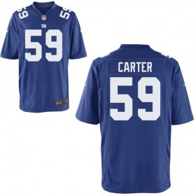 Youth New York Giants Nike Royal Game Jersey CARTER#59