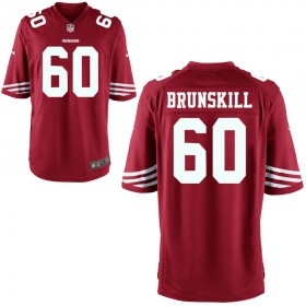 Youth San Francisco 49ers Nike Scarlet Game Jersey BRUNSKILL#60