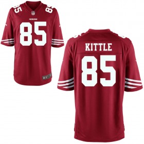 Youth San Francisco 49ers Nike Scarlet Game Jersey KITTLE#85