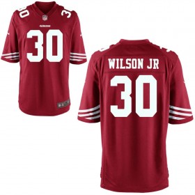 Youth San Francisco 49ers Nike Scarlet Game Jersey WILSON JR#30