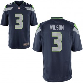 Youth Seattle Seahawks Nike College Navy Game Jersey WILSON#3