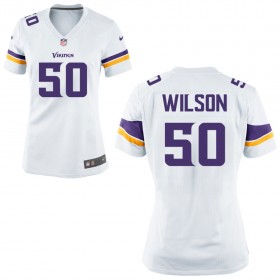 Women's Minnesota Vikings Nike White Game Jersey WILSON#50