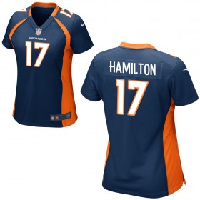 Women's Denver Broncos Nike Navy Blue Game Jersey HAMILTON#17