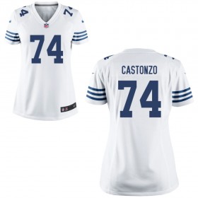 Women's Indianapolis Colts Nike White Game Jersey CASTONZO#74