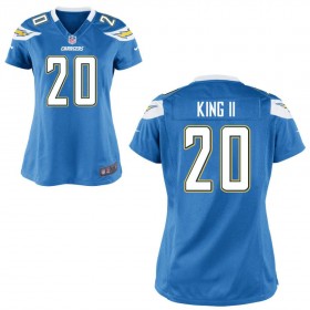 Women's Los Angeles Chargers Nike Light Blue Game Jersey KING II#20