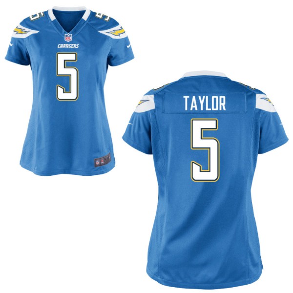 Women's Los Angeles Chargers Nike Light Blue Game Jersey TAYLOR#5