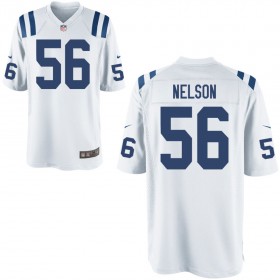 Youth Indianapolis Colts Nike White Game Jersey NELSON#56