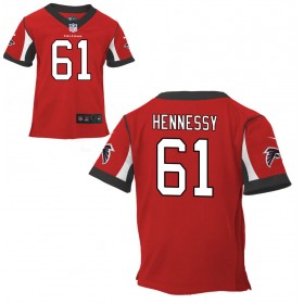 Preschool Atlanta Falcons Nike Red Team Color Game Jersey HENNESSY#61