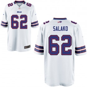 Nike Men's Buffalo Bills Game White Jersey SALAKO#62