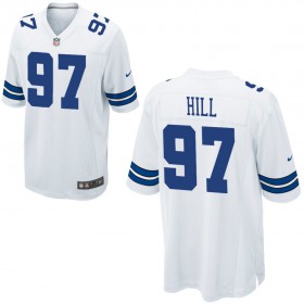 Nike Men's Dallas Cowboys Game White Jersey HILL#97