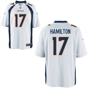 Nike Men's Denver Broncos Game White Jersey HAMILTON#17
