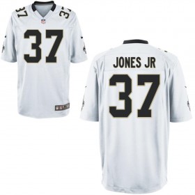 Nike Men's New Orleans Saints Game White Jersey JONES JR#37