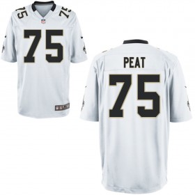 Nike Men's New Orleans Saints Game White Jersey PEAT#75