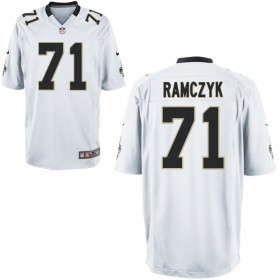 Nike Men's New Orleans Saints Game White Jersey RAMCZYK#71