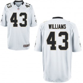 Nike Men's New Orleans Saints Game White Jersey WILLIAMS#43