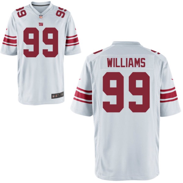 Nike Men's New York Giants Game White Jersey WILLIAMS#99