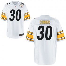 Nike Men's Pittsburgh Steelers Game White Jersey CONNER#30