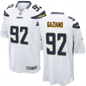 Nike Men's Los Angeles Chargers Game White Jersey GAZIANO#92