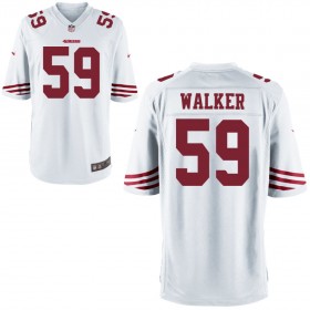 Nike Men's San Francisco 49ers Game White Jersey WALKER#59