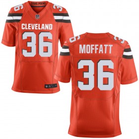 Men's Cleveland Browns Nike Orange Alternate Elite Jersey MOFFATT#36