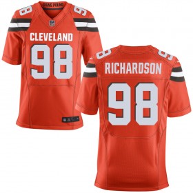Men's Cleveland Browns Nike Orange Alternate Elite Jersey RICHARDSON#98