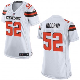 Nike Cleveland Browns Womens White Game Jersey MCCRAY#52
