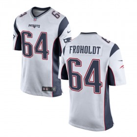 Nike Men's New England Patriots Game Away Jersey FROHOLDT#64