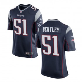 Men's New England Patriots Nike Navy Game Jersey BENTLEY#51